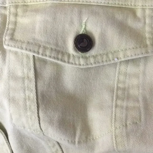 NEW Green Yellow Denim Jean Jacket 22W - Picture 7 of 15